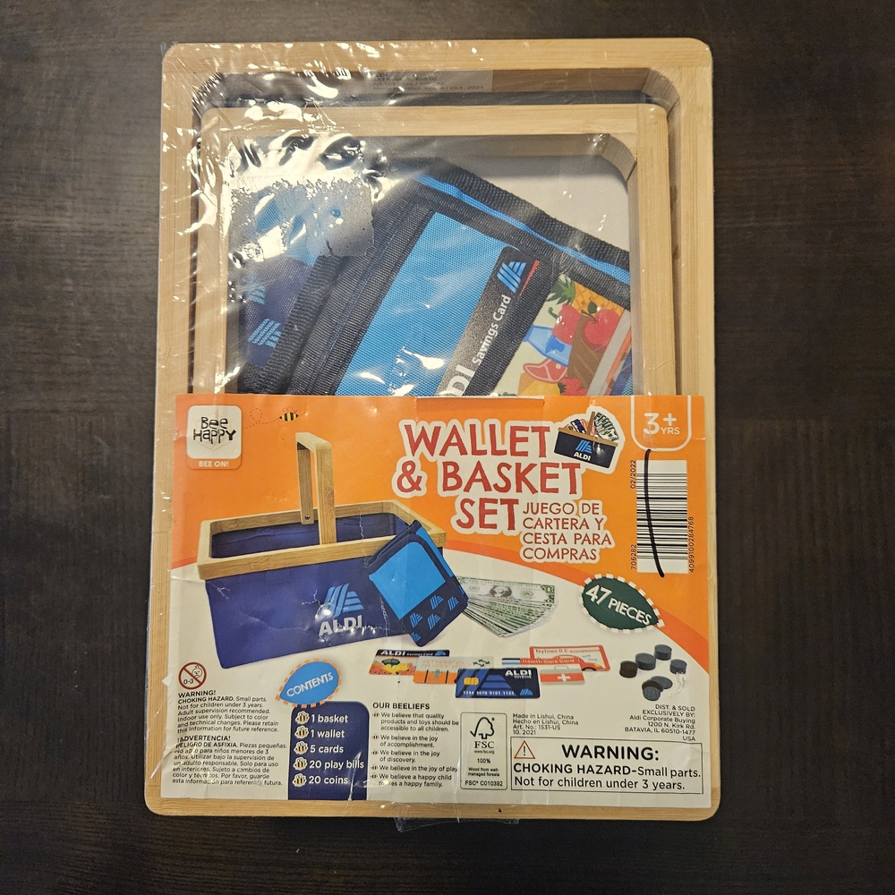 Bee Happy Aldi Wallet & Basket Set Toy